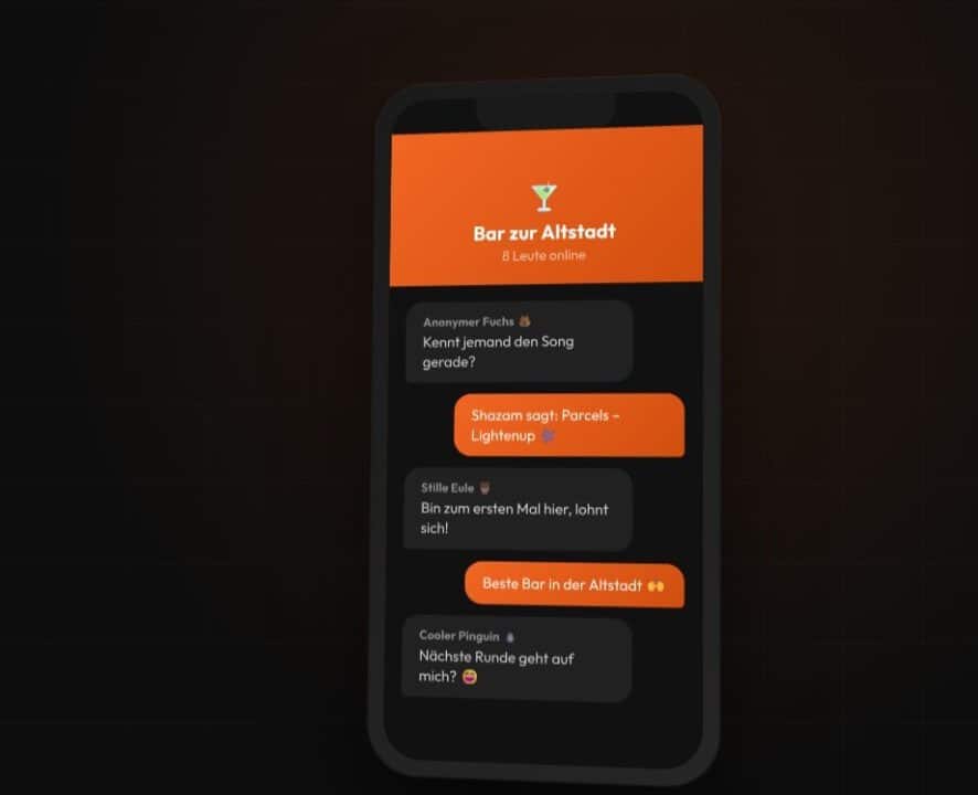 ChatHere– Anonymer Chat für Bars und Cafés
